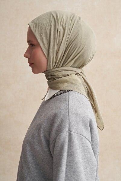 carell Organic Wrinkled Scarf Soft Green