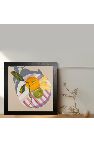 HOMEPACK Tekli Ahşap Çerçeveli Tablo Tek Parça Poster Tablo KTC/036