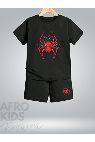 GLOWES Set pantaloni scurți cu imprimeu păianjen