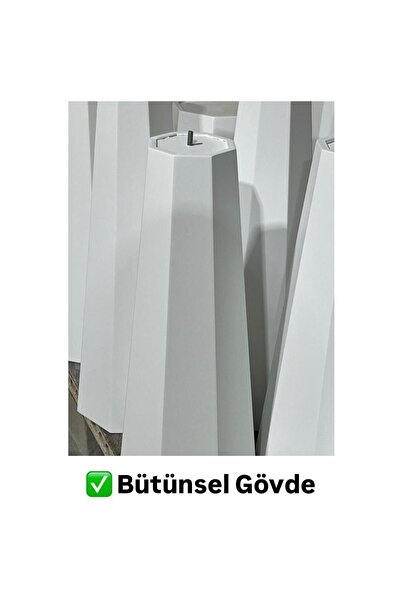 kuppdesign Lilyum Lake Mantar Sehpa Beyaz 57 Cm