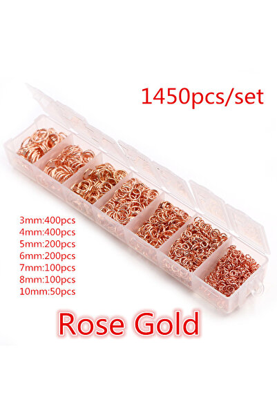 Choice 1450 قطعة من الذهب الوردي مجموعة واحدة من الصناديق 3 4 5 6 7 8 10 مم 8...