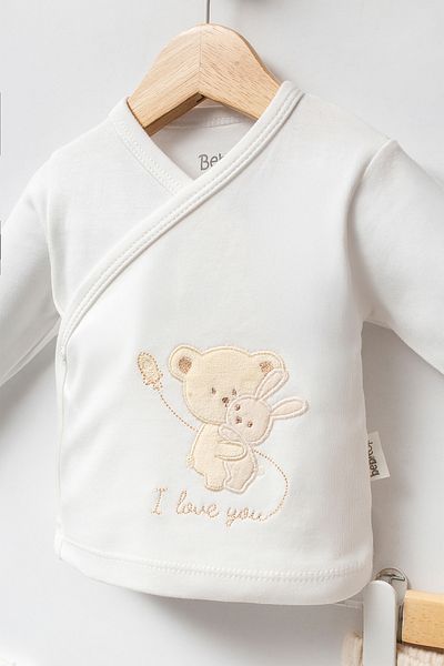 Bebitof Hugging Teddy Bear Patterned 5 Piece Newborn Hospital Outfit Set