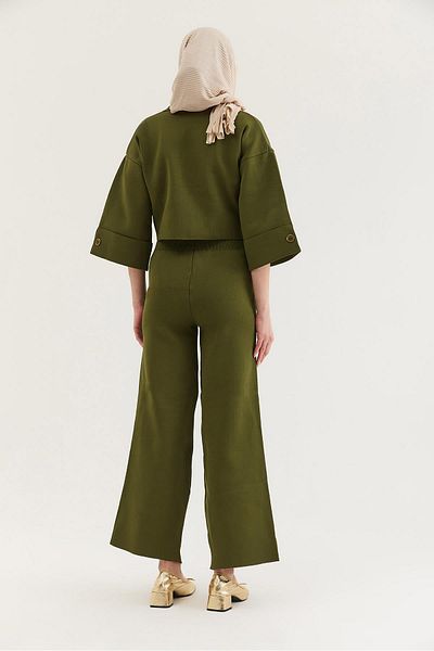 CALİENTE Jacket Pants Knitwear Double Suit Khaki