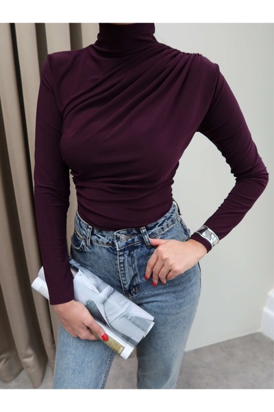 ESRAHELVACI Μπλούζα με πιέτες ώμου και μέσης