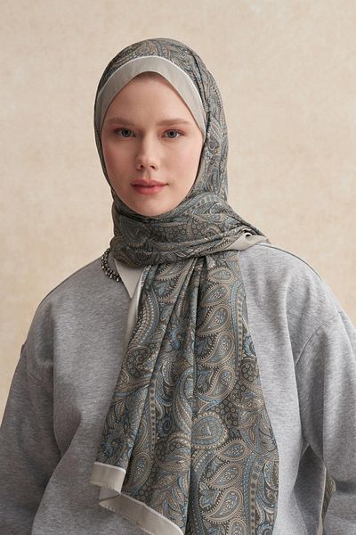 carell Βαμβακερό σάλι Vega Green Nilla