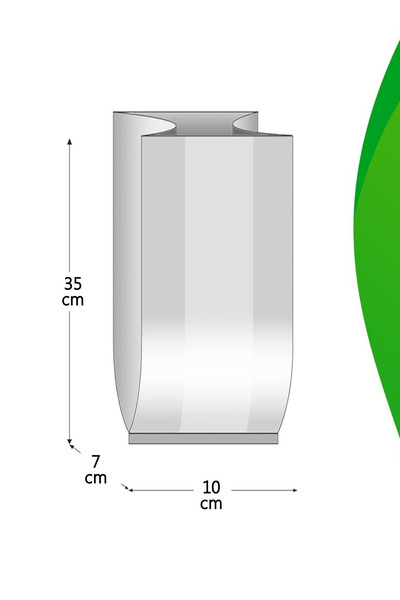 Dekals 20 Adet 10x35 OPP Yan Körüklü Poşet Torba Şeffaf Dayanıklı Gıda Saklama Tazelik koruma Poşeti