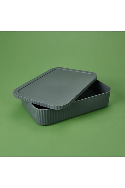 Decobella Slim Wide Box with Lid - Anthracite - 3 Lt
