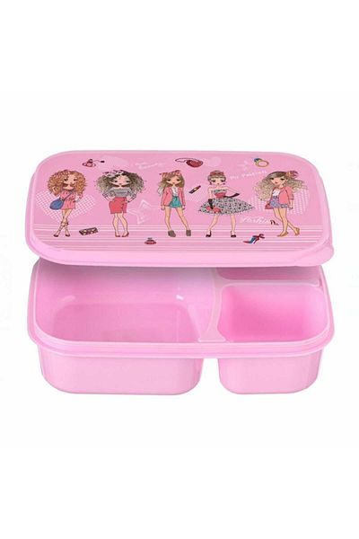 Micostore Girls' Compartmented Casserole, Pink, 970 Ml, School Lunch Box, For Lunch
