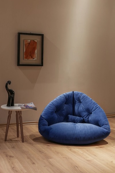 Berta Concept Thor 360 Derece Döner Mekanizmalı Berjer Tekli Koltuk Lacivert