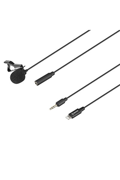 BOYA BY-M2 Lisanslı Iphone Yaka Mikrofonu