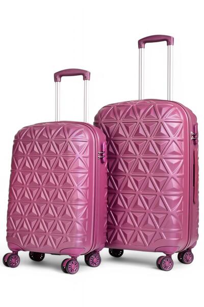 ÇÇS Ççs 5145 Orta Ve Kabin Boy Valiz Mor