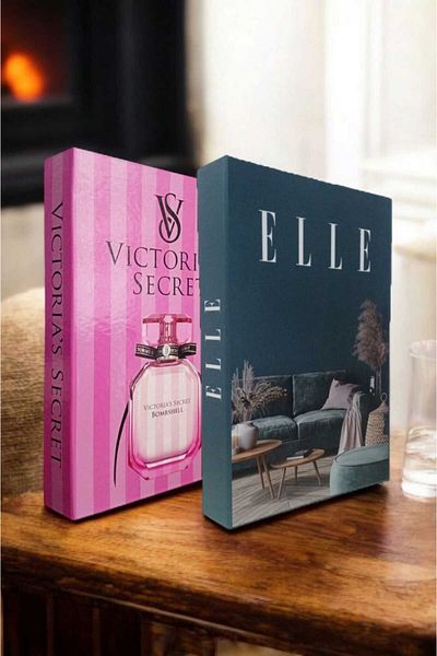 BayCazip Decorative Book Look Box Set of 2 Decorative Book Looking Box