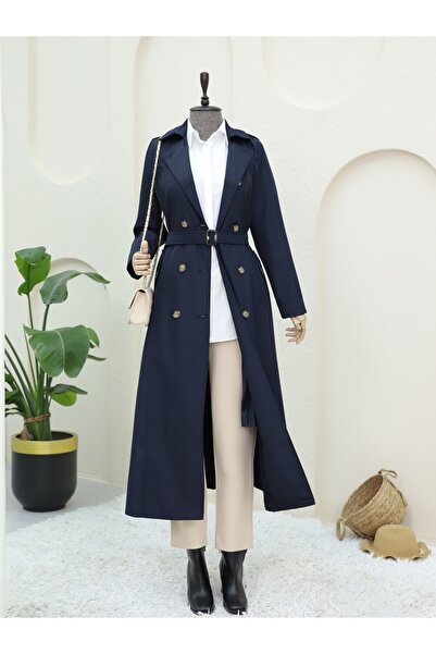 Modamorfo Тренчкот з подвійною застібкою та поясом - Laci