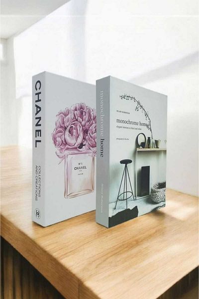 BayCazip Decorative Book Look Box Set of 2 Decorative Book Looking Box