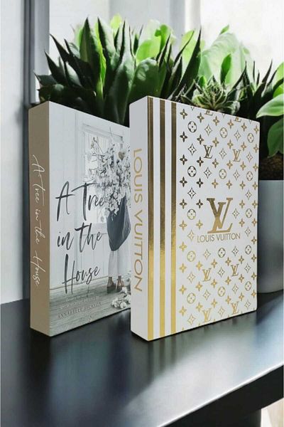 BayCazip Decorative Book Look Box Set of 2 Decorative Book Looking Box