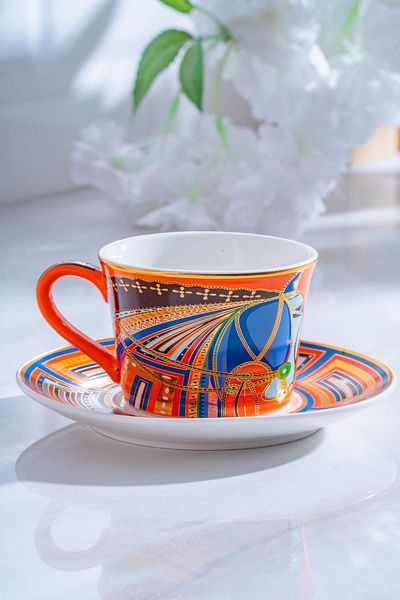 ACAR Ranger Porcelain Coffee Cup Set for 6 People - 200 ml