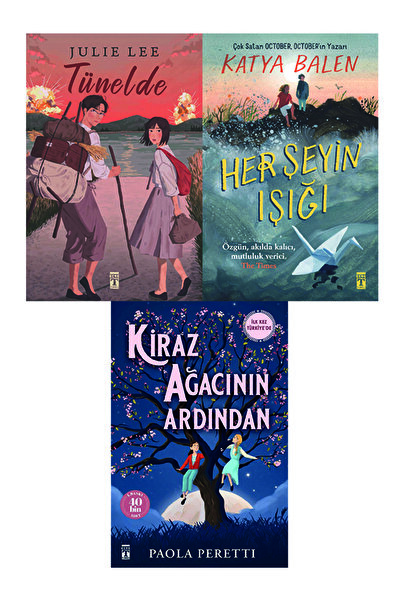 Genç Timaş 5.6.7. Sınıf Okuma Seti 3 Kitap Kiraz Ağacının Ardından-Her Şeyin Işığı-Tünelde