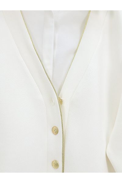 Modamorfo Buttoned Osyho Cardigan -White
