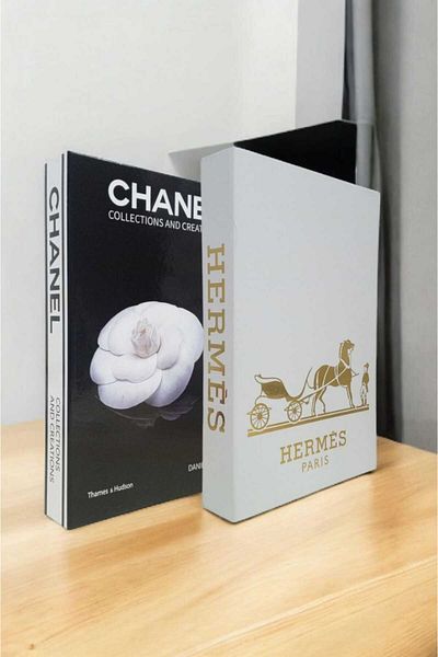 BayCazip Decorative Book Look Box Set of 2 Decorative Book Looking Box