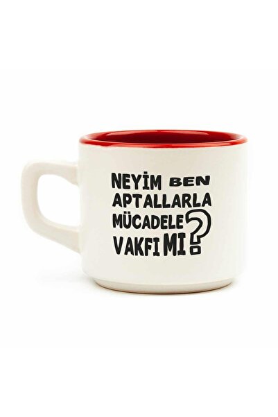 PALTO TASARIM Neyim Ben? Aptallarla Mücadele Vakfı Mı? Beyaz Venüs Kupa - Hediye Seramik Kupa