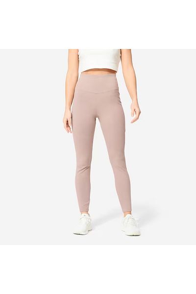 Decathlon Women's Brown High Waisted Sports Leggings