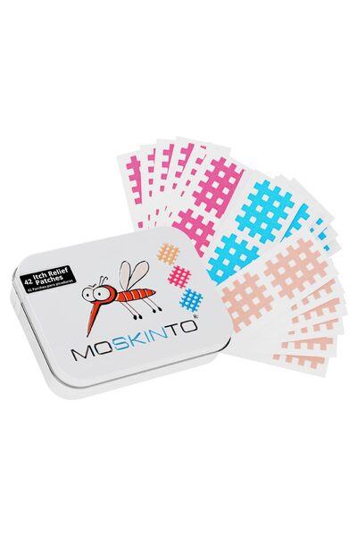 Moskinto لاصقات تخفيف حكة البعوض للأطفال والكبار، تخفف التورم والحكة، 42 قطعة