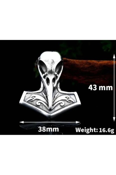 voyageaccessory الفولاذ المقاوم للصدأ الفايكنج الأساطير الذاكرة والذكاء أيقون...