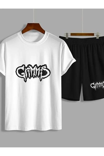 Guillermo Gamms Printed T-Shirt and Shorts Set
