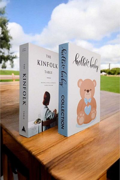 BayCazip Decorative Book Look Box Set of 2 Decorative Book Looking Box