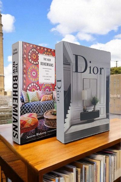 BayCazip Decorative Book Look Box Set of 2 Decorative Book Looking Box