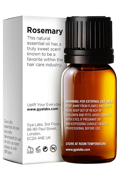 Gya Labs Rosemary Essential Oil - 0.34 Fl Oz - 100% Pure for Hair, Skin, Scalp & Aromatherapy