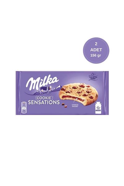 Milka Sensations Choco Cookie - Chocolate and Filled Biscuits 156 Gr 2 Pieces