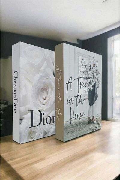 BayCazip Decorative Book Look Box Set of 2 Decorative Book Looking Box