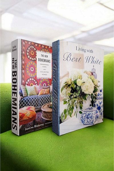 BayCazip Decorative Book Look Box Set of 2 Decorative Book Looking Box