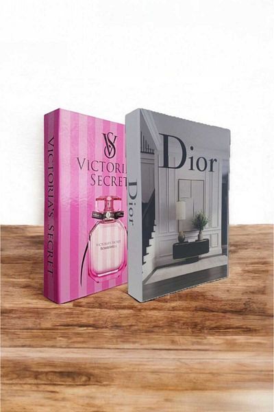 BayCazip Decorative Book Look Box Set of 2 Decorative Book Looking Box
