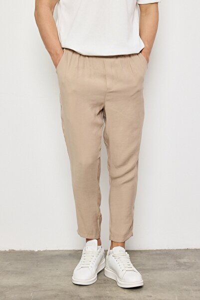 MADZEYMODA Ανδρικό υφαντό παντελόνι βιζόν Premium LS-23096 με ελαστική μέση