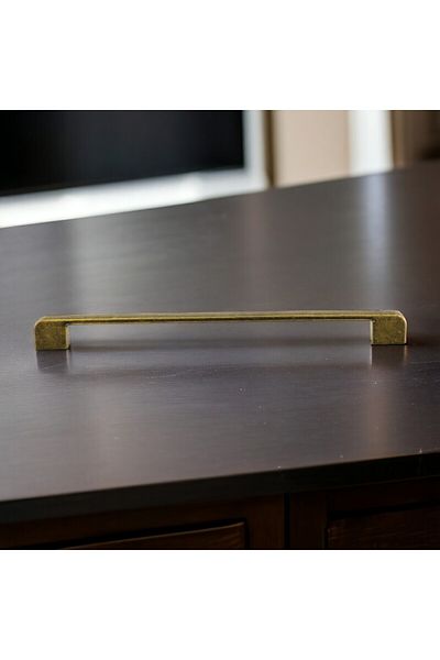 Badem10 Radus Antique Antique Galben 256 Mm Mobilier Metal Sertar Bucătărie Mâner Dulap Mâner Mânere 10 Buc