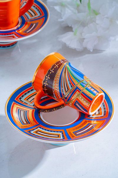 ACAR Ranger Porcelain Coffee Cup Set for 6 People - 90 ml