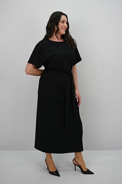 Koza Butik Γυναικείο φόρεμα με κοντό μανίκι με ζώνη 5297-25