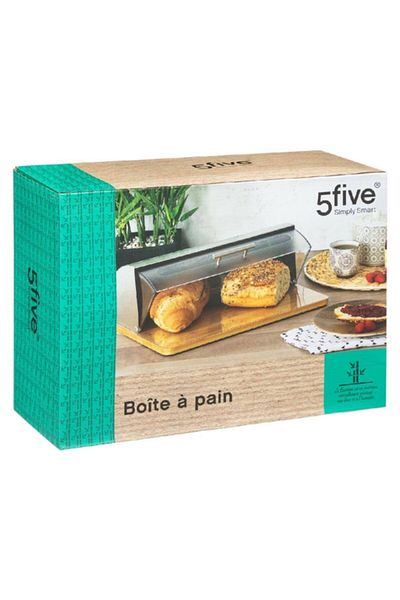 Five Simply Smart Airtight High Quality Design Bamboo Bread Box