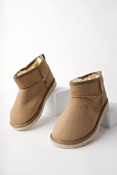 MUGGO Dětské chlupaté mini kotníkové boty Unisex se silnou podrážkou se zárukou sněhu