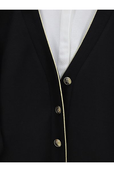 Modamorfo Buttoned Osyho Cardigan -Black