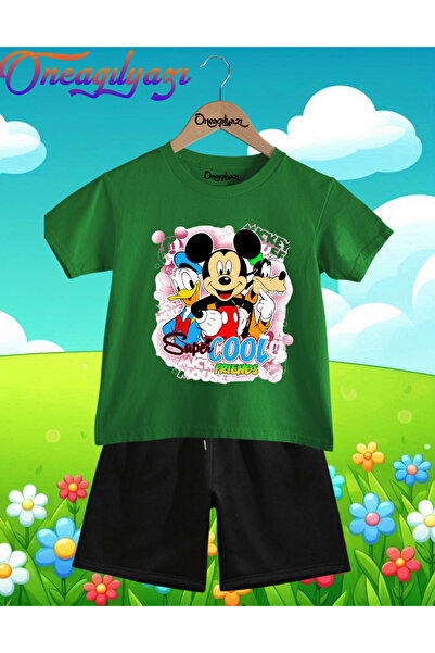oneagılyazı SUPERCOOLDİSNEY B Štampano O Oversize kroj Dječje šortseve T T-sh...
