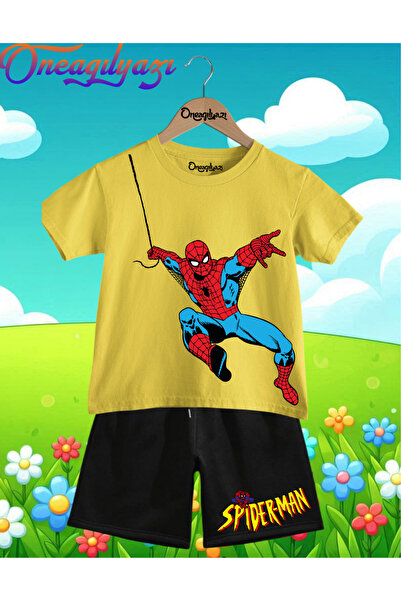 oneagılyazı Štampano Oversize kroj Dječje šortseve T-shirt set