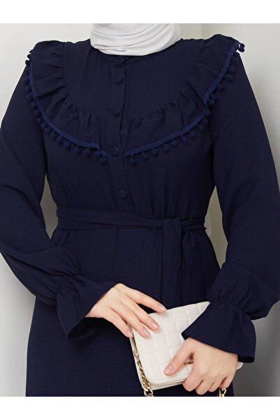 Sum Buttoned Collar Dress
