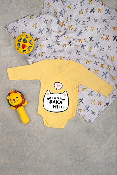 bebetospik بدلة مزدوجة الصدر مطبوع عليها نكتة حلاوة