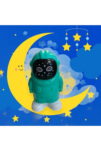 Polin Little Astronaut Double Blade Pencil Sharpener with Eraser