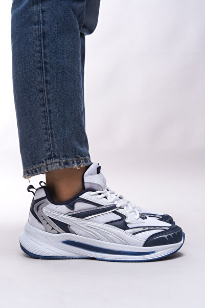 Riccon Ανδρικά αθλητικά παπούτσια Tybindel 0012135   - Λευκό και μπλε ναυτικό