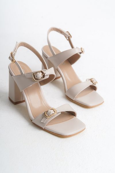 Shoesers Women's Heeled Buckle Sandals and Shoes