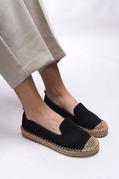 Riccon Espadrile pentru femei Giselnesia 00123 Negru